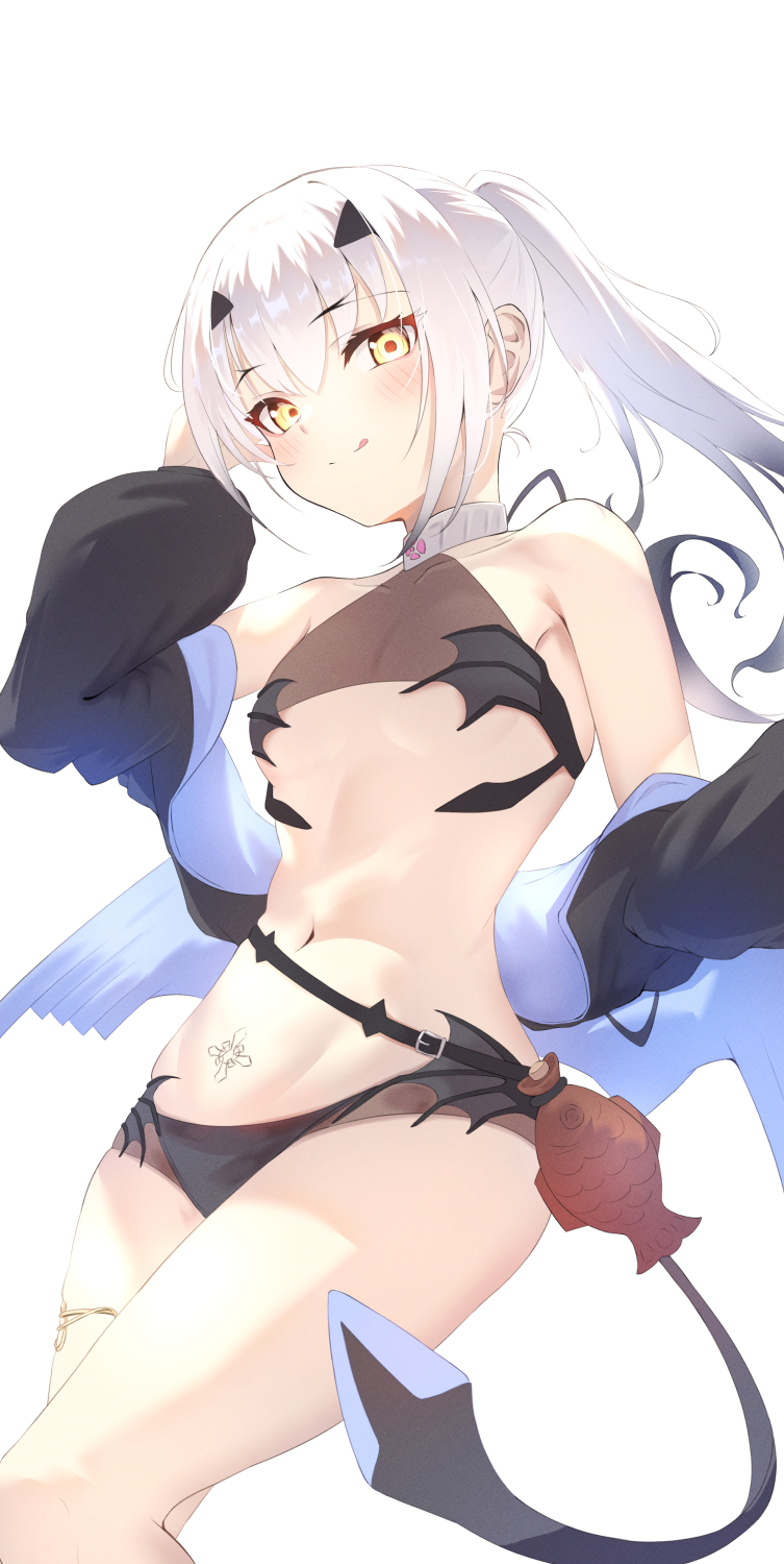 1girl, bare_shoulders, bikini, black_bikini, black_jacket, blush, breasts, cropped_jacket