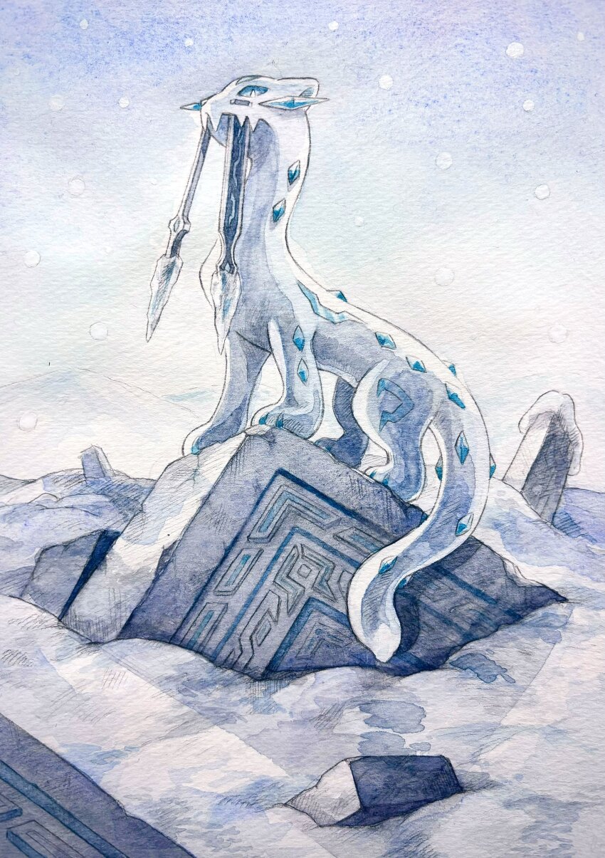 absurdres, blue_sclera, chien-pao, closed_mouth, colored_sclera, fangs, full_body, highres