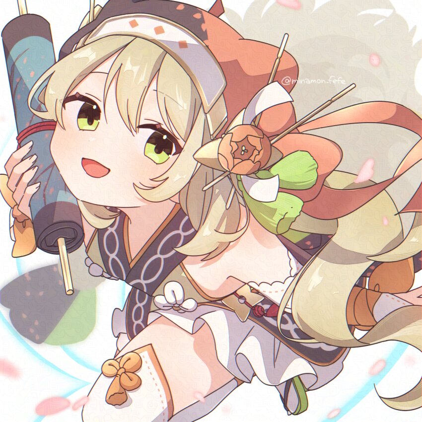 1girl, absurdres, blonde_hair, celine_(fire_emblem), celine_(ninja)_(fire_emblem), detached_sleeves, fire_emblem, fire_emblem_engage