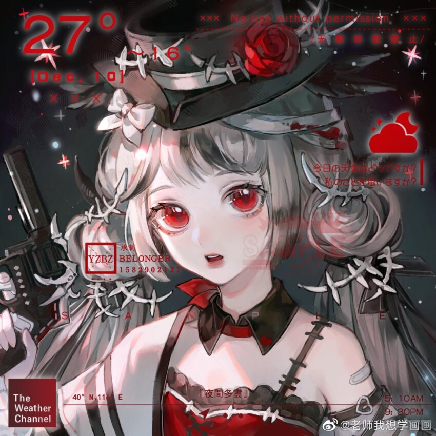 1girl, armlet, bandaged_head, bandages, bandaid, bandaid_on_shoulder, black_background, black_bow