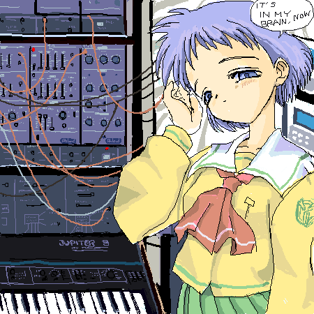 1girl, blue_eyes, blue_hair, blush, cable, closed_mouth, commentary, commentary_request