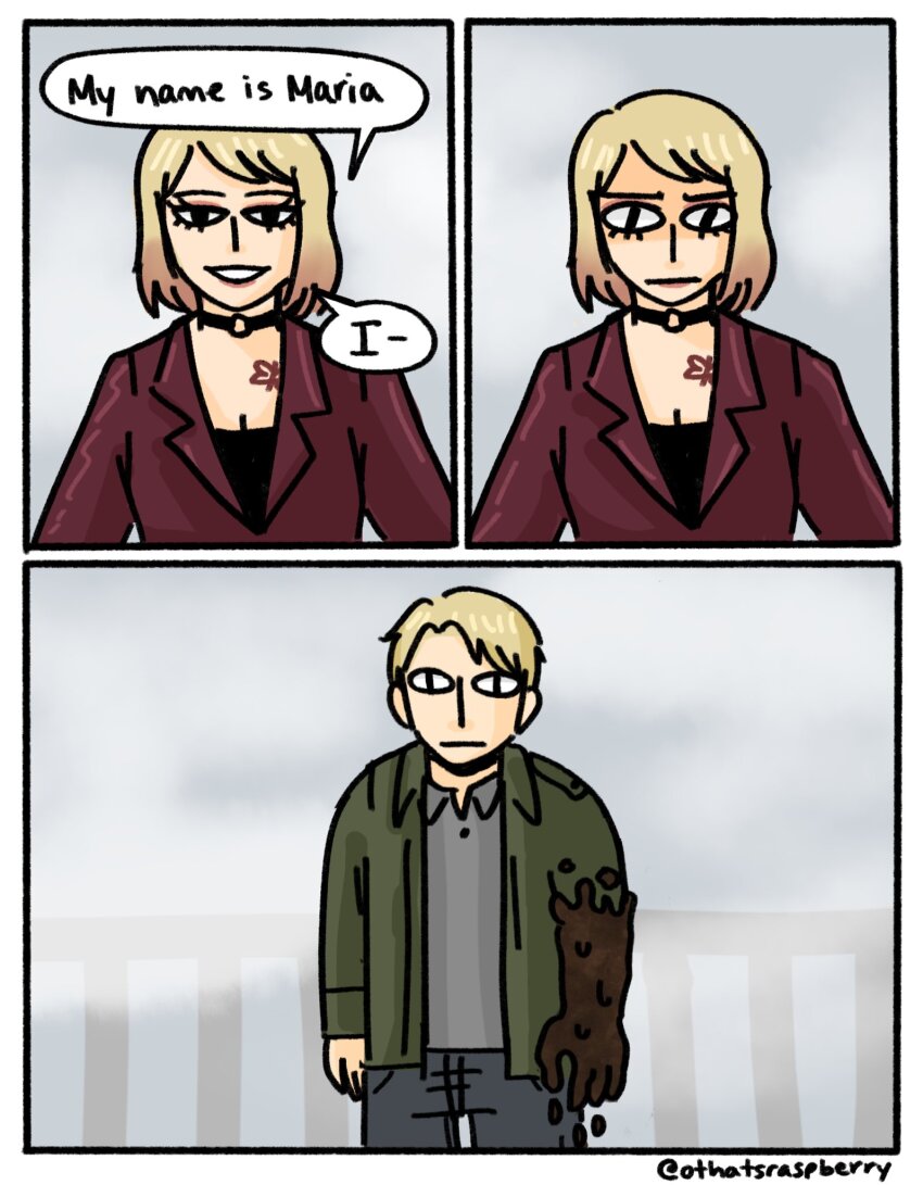 1boy, 1girl, black_choker, blonde_hair, butterfly_tattoo, choker, dirty, dirty_clothes