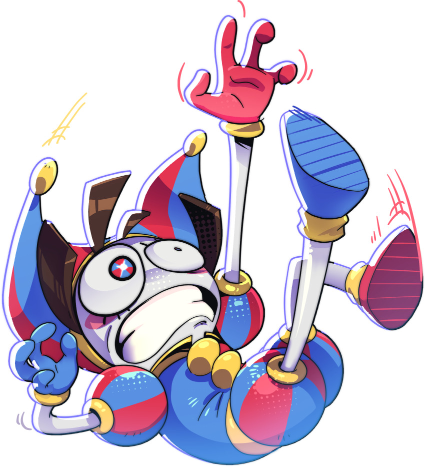 1girl, asymmetrical_bodysuit, asymmetrical_eyelashes, asymmetrical_eyes, asymmetrical_footwear, asymmetrical_gloves, asymmetrical_legwear, asymmetrical_sleeves