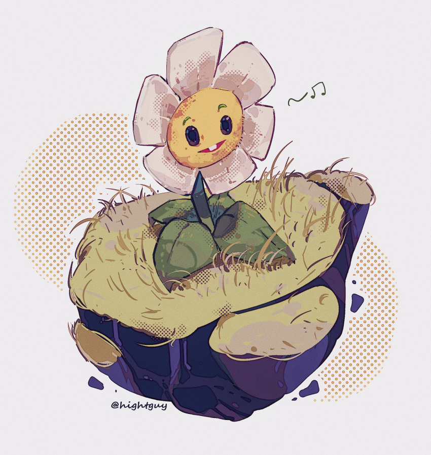 grass, highres, hightguy, marigold_(plants_vs._zombies), no_humans, plant, plants_vs._zombies, white_background