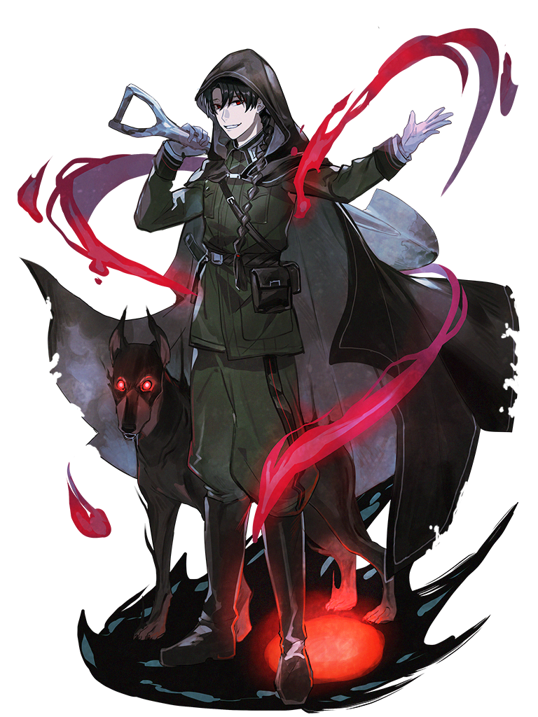 1boy, akedori_ouma, aura, belt, black_cape, black_footwear, black_hair, cape