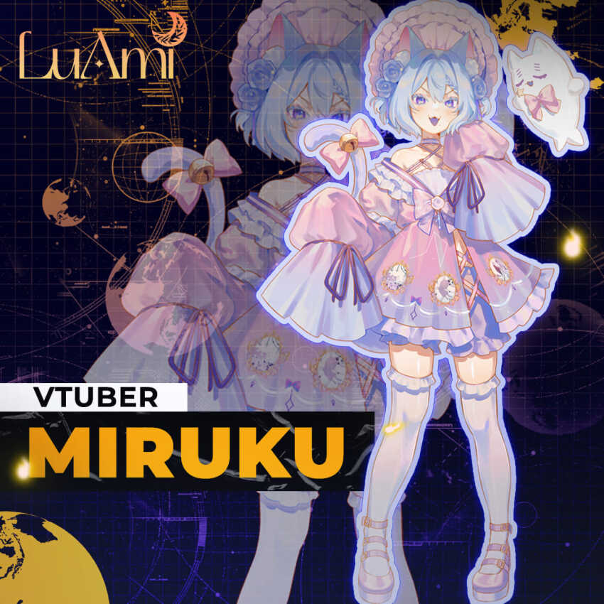 animal_ears, blue_flower, blue_hair, blue_rose, bonnet, bow, bowtie, cat_boy