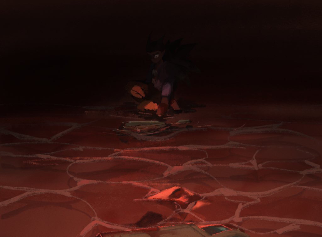 2boys, ambiguous_red_liquid, backpack, bag, club_(weapon), commentary_request, dragon_quest, dragon_quest_builders_2