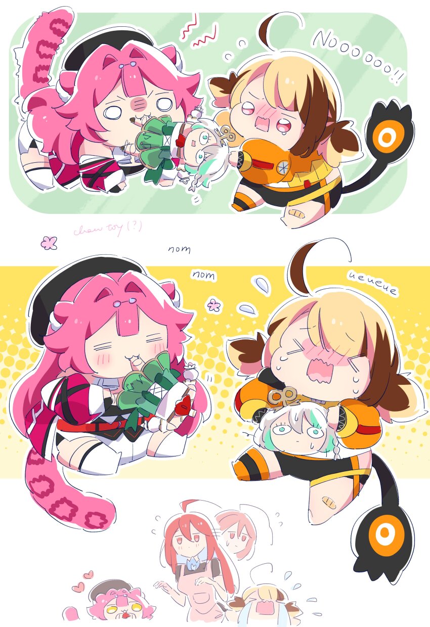 absurdres, cecilia_immergreen, crying, doll, elizabeth_rose_bloodflame, gigi_murin, highres, holojustice