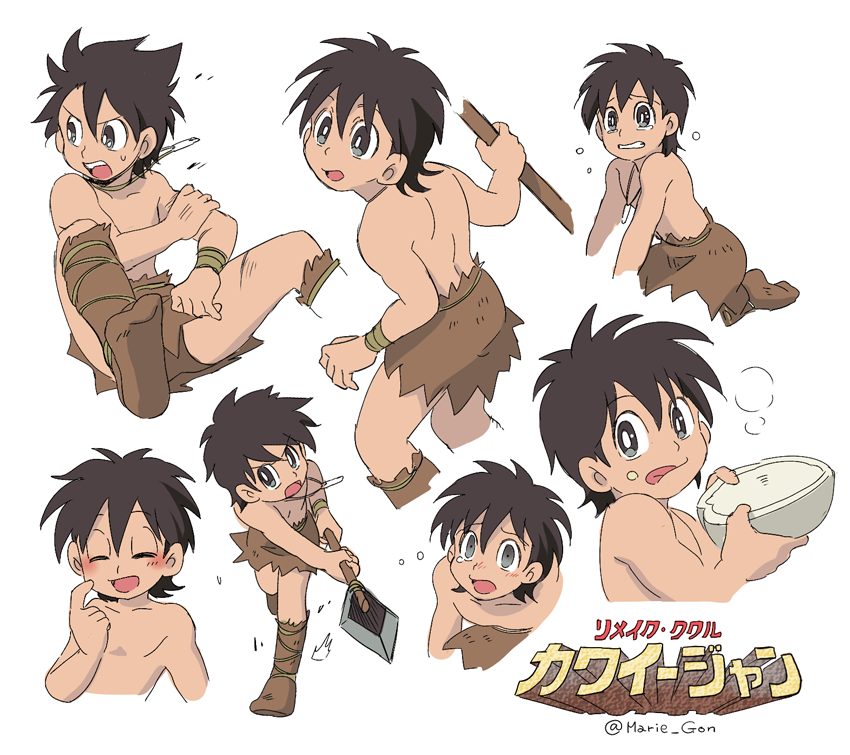 back, bare_legs, black_hair, blush, boots, child, crying, doraemon