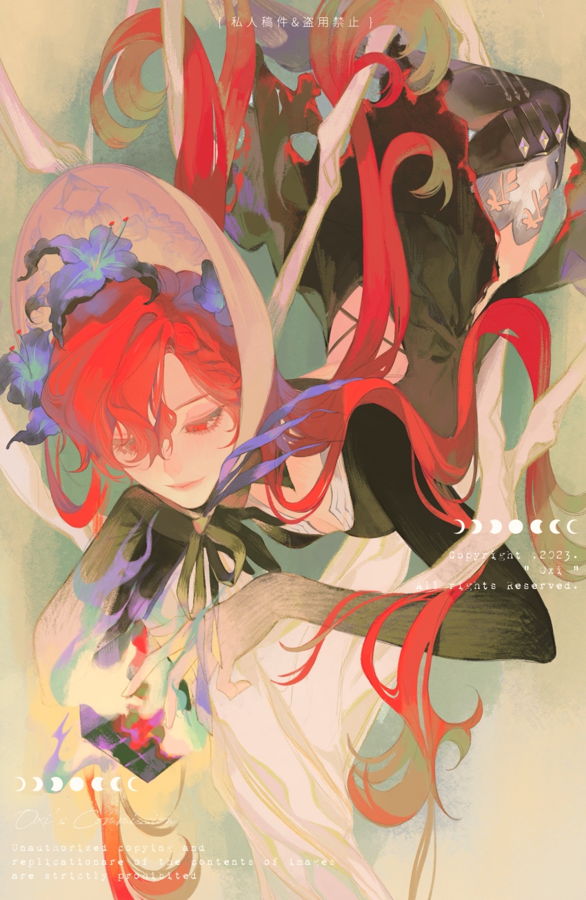 1girl, absurdres, back_cutout, black_dress, braid, breasts, cleavage, closed_mouth