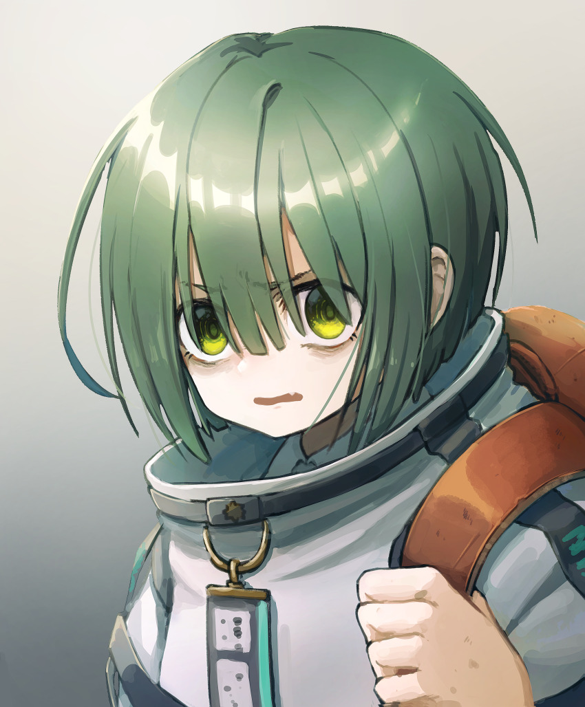 absurdres, backpack, bag, bags_under_eyes, belt, bob_cut, collared_shirt, curry_milks