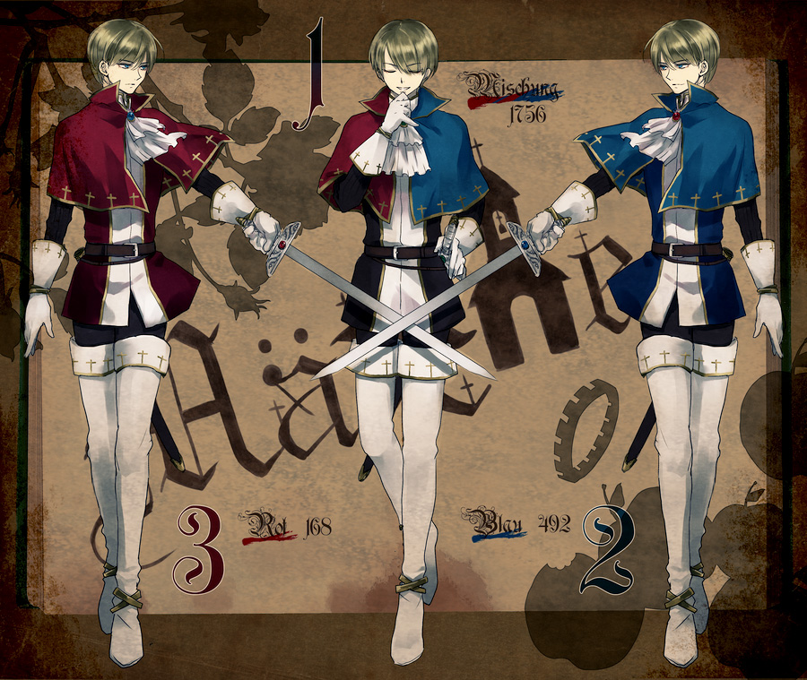 1boy, apple, ascot, belt, belt_buckle, black_belt, black_coat, black_pants