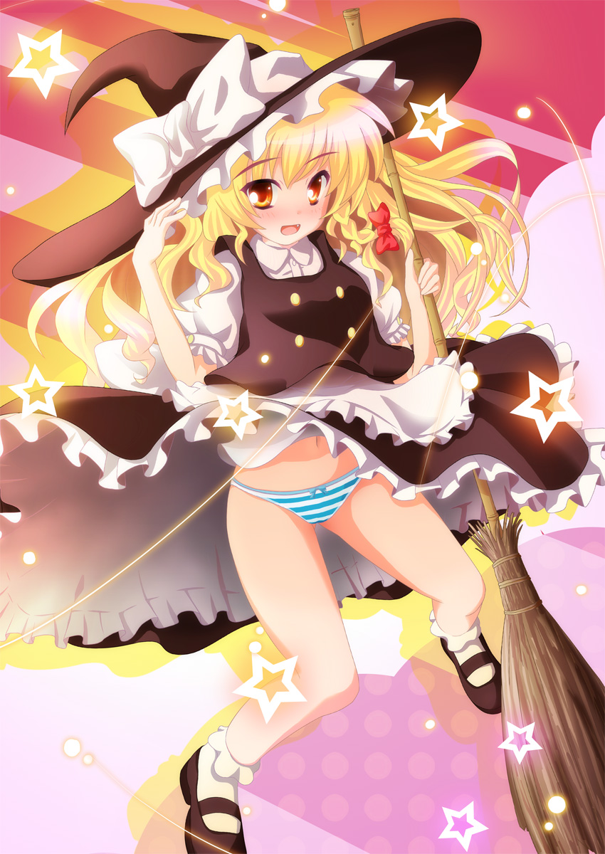 1girl, apron, bad_id, bad_pixiv_id, blonde_hair, blush, bobby_socks, bow