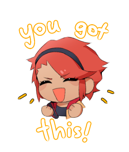 1girl, black_hairband, chibi, chibi_only, closed_eyes, dark-skinned_female, dark_skin, english_text