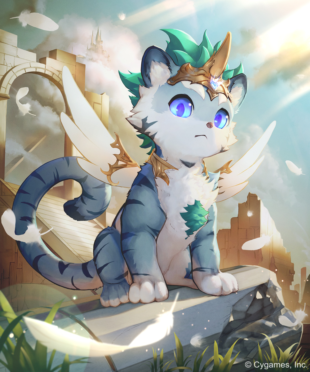 1other, architecture, blue_eyes, blue_sky, broken_pillar, castle, closed_mouth, cloud