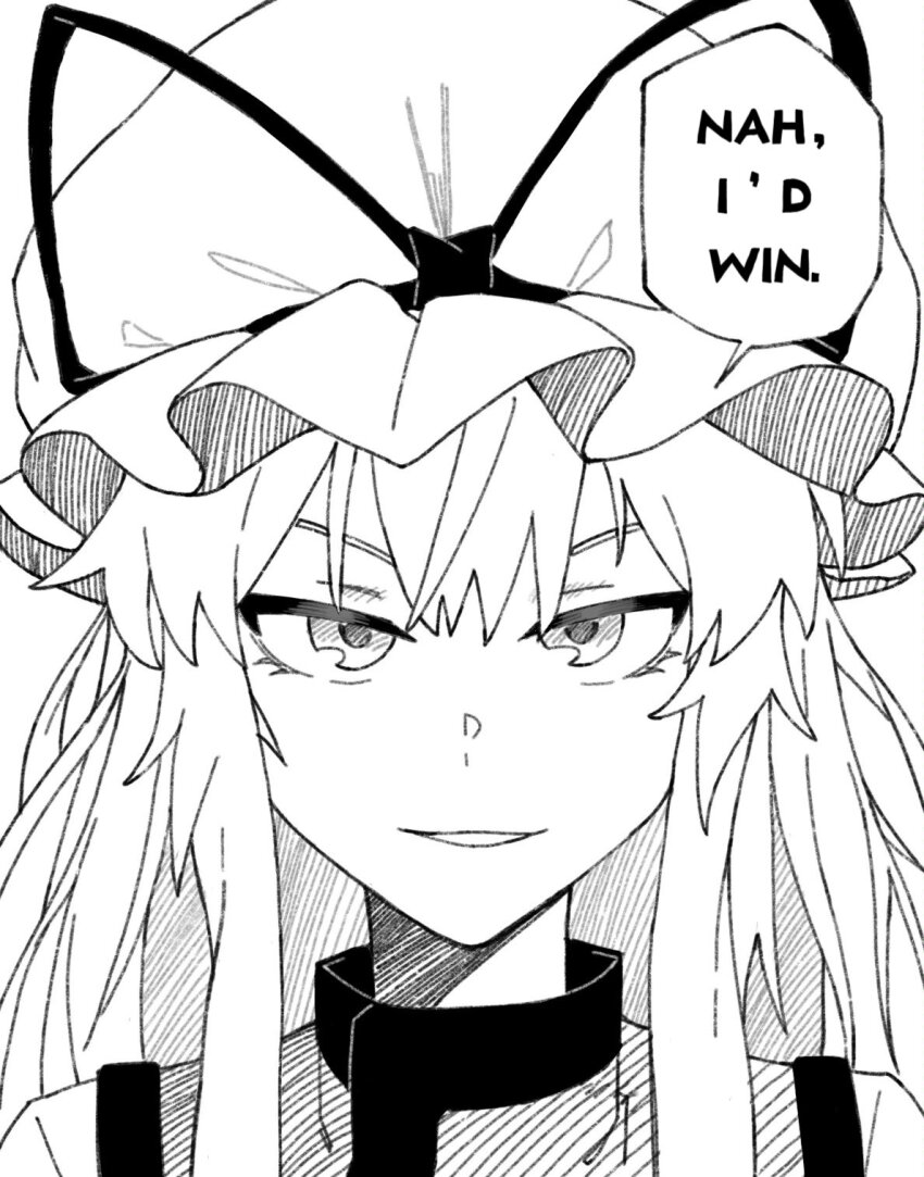 1girl, animal_ears, collared_dress, dress, frilled_hat, frills, greyscale, hair_between_eyes