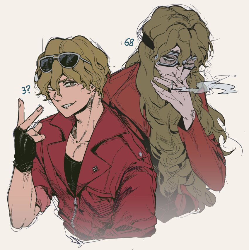 2boys, ace_attorney, ace_attorney_investigations, ace_attorney_investigations_2:_prosecutor's_gambit, age_comparison, aged_down, black_gloves, black_vest