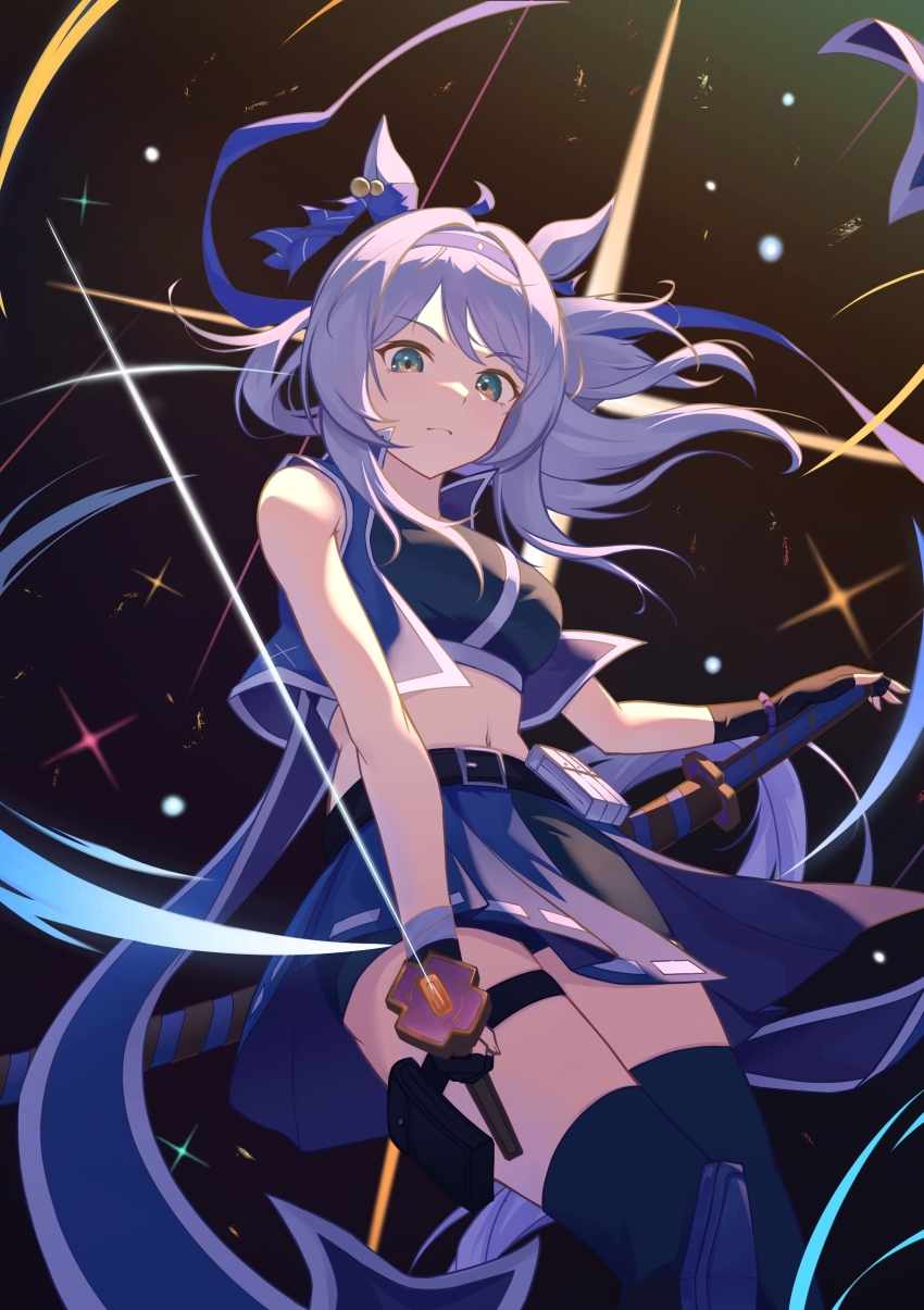 1girl, absurdres, animal_ears, banner, belt, bike_shorts, blush, breasts