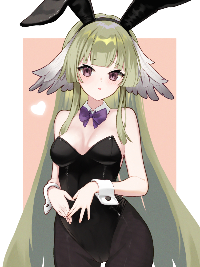 1girl, absurdres, alternate_costume, animal_ears, arknights, bare_arms, bare_shoulders, black_leotard