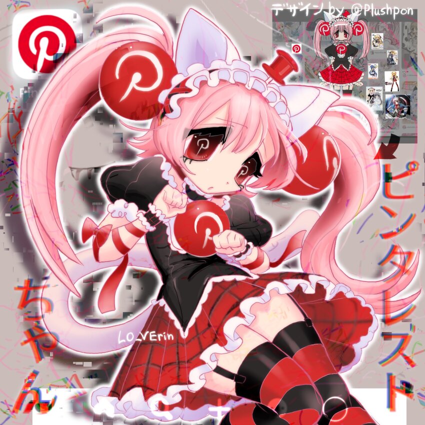 2000s_(style), animal_ears, borrowed_character, bow, cat_ears, cat_girl, commentary, frilled_hairband