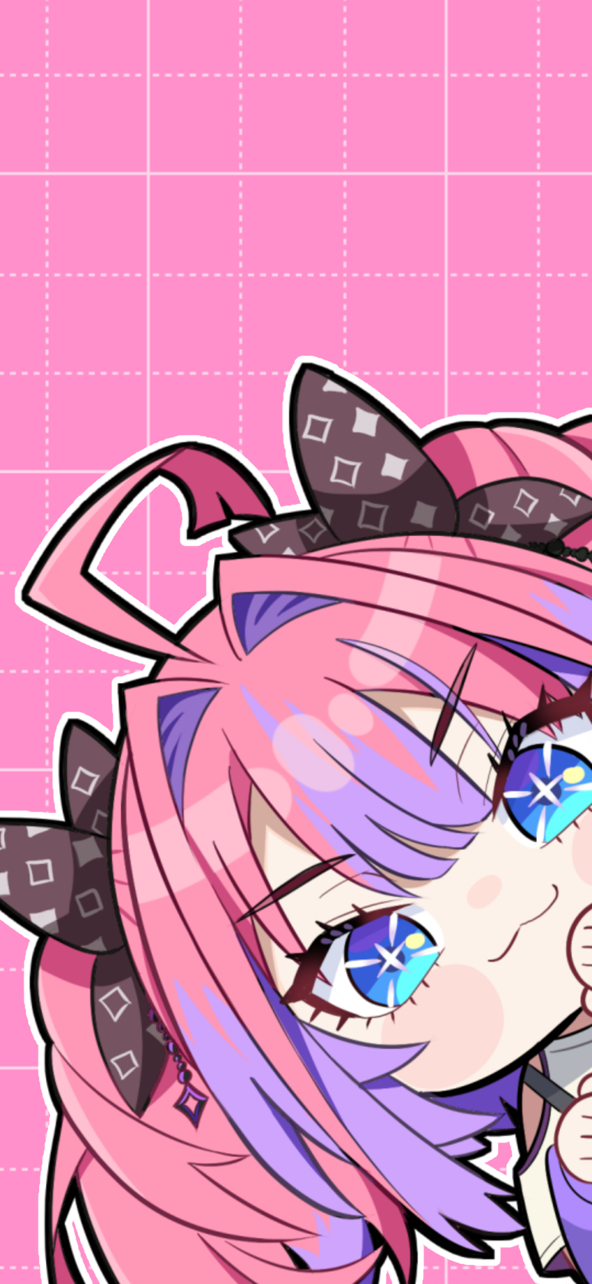 1girl, absurdres, ahoge, blue_eyes, breasts, chibi, highres, hololive