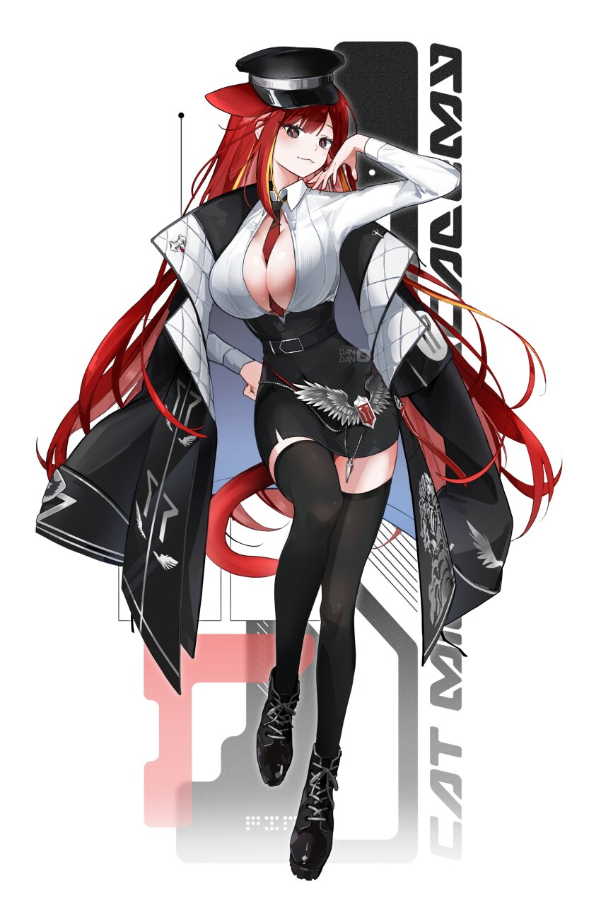 1girl, :3, absurdres, akane_lize, alternate_costume, animal_ears, arm_up, artist_name