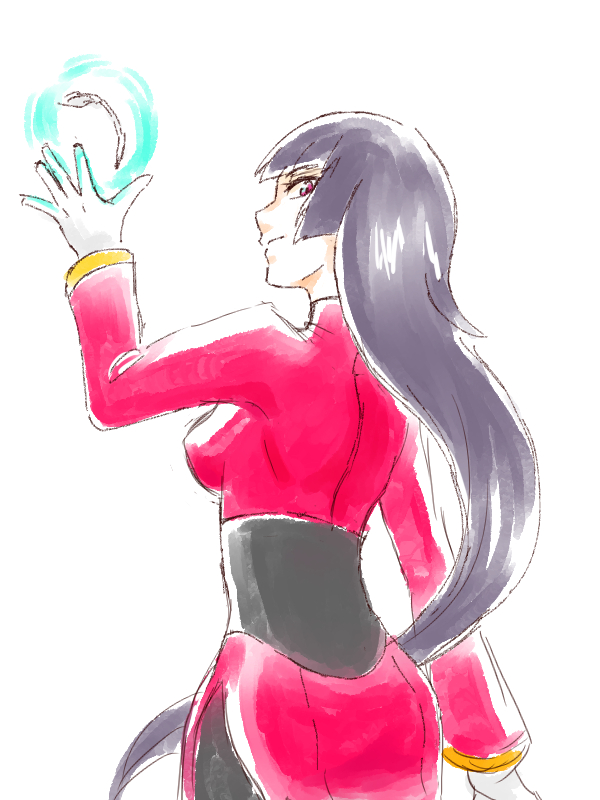 1girl, breasts, from_behind, gloves, long_hair, looking_at_viewer, morityuu, nintendo