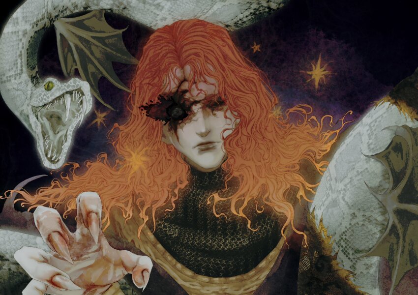 1boy, animal, arm_up, armor, astelofvoid, bat_wings, blood, chainmail