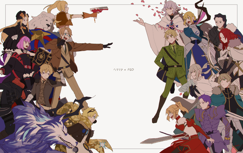 5girls, 6+boys, abigail_williams_(fate), abigail_williams_(first_ascension)_(fate), absurdres, agravain_(fate), ahoge, airgetlam_(fate)