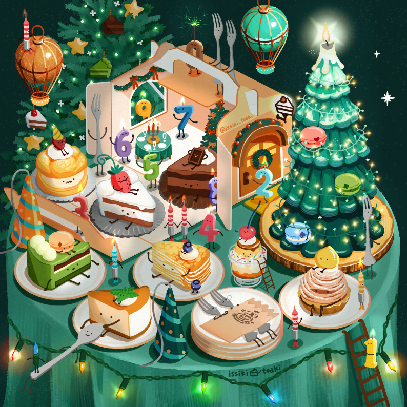 box, cake, candle, candy, candy_cane, christmas, christmas_lights, christmas_ornaments