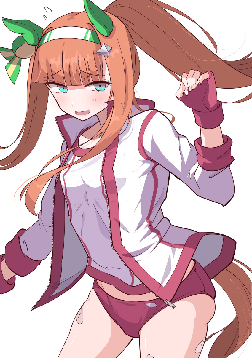 1girl, absurdres, animal_ears, bandaid, breasts, buruma, commentary_request, cosplay