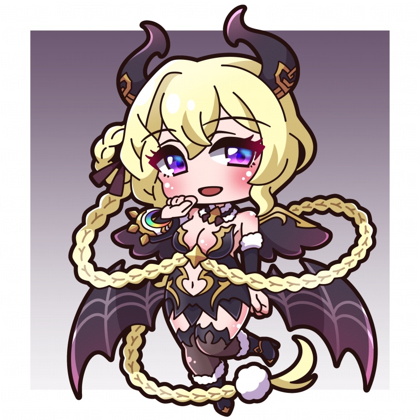 1girl, :d, absurdly_long_hair, absurdres, bare_shoulders, black_dress, black_wings, blonde_hair