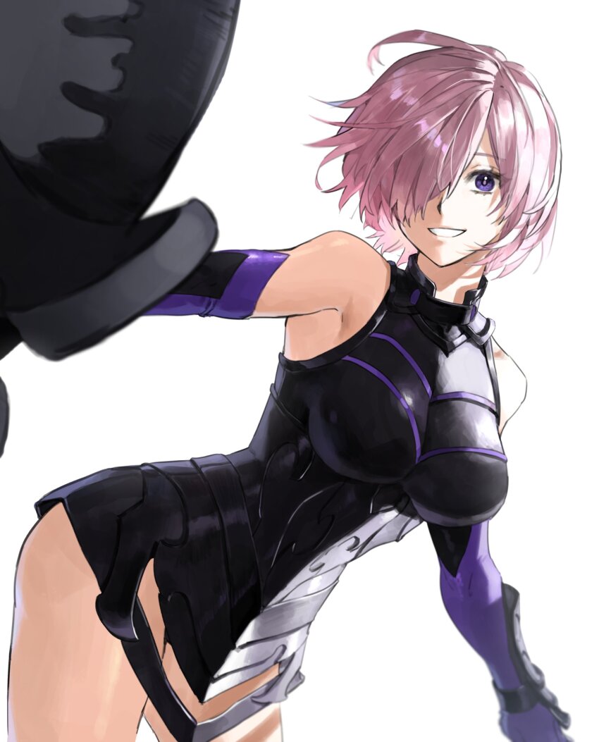 1girl, absurdres, armor, armored_leotard, bare_shoulders, black_armor, boobplate, breastplate