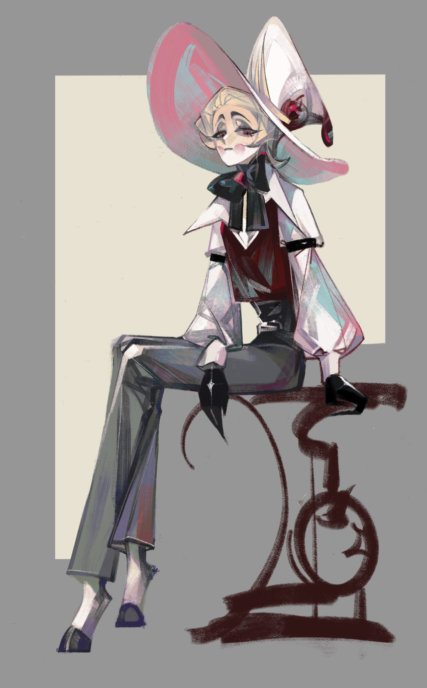 1boy, 2652893384, absurdres, blush_stickers, demon_boy, expressionless, hazbin_hotel, hellaverse