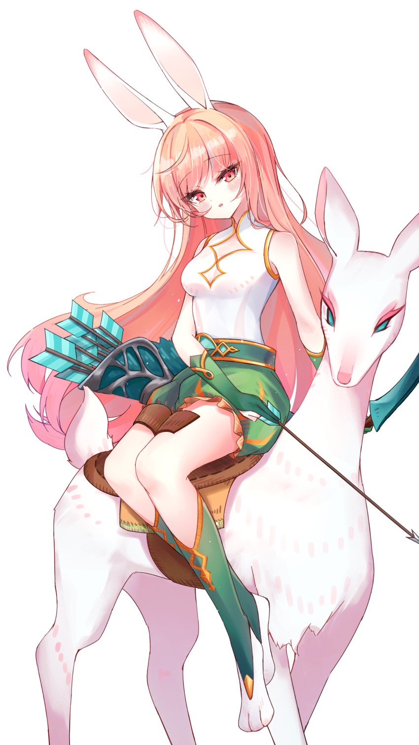 1girl, :o, absurdres, afk_(series), afk_journey, ahoge, animal_ears, animal_feet