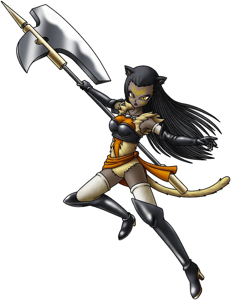 1girl, animal_ears, artist_request, axe, bandeau, battle_axe, black_bandeau, black_boots