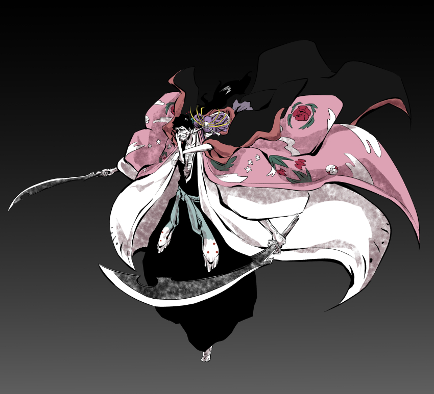 1boy, 1girl, absurdres, bleach, bleach:_sennen_kessen-hen, highres, holding, holding_sword