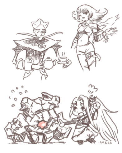 2boys, 2girls, arlon_(kid_icarus), arm_vines, bad_source, child, cragalanche, creature