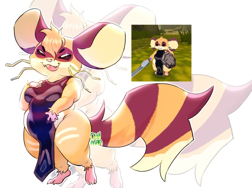 1girl, :3, :d, animal_ears, artist_logo, atlyss, barefoot, black_dress