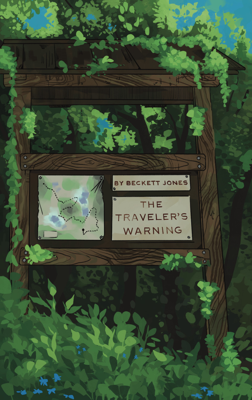 artist_name, blue_flower, blue_sky, bush, commentary, day, english_commentary, english_text