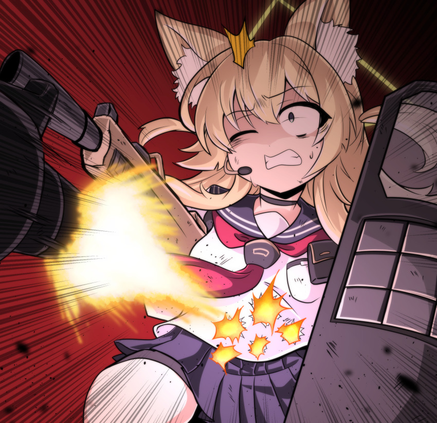 1girl, animal_ears, bike_shorts, blonde_hair, blue_archive, fox_ears, fox_girl, green_eyes