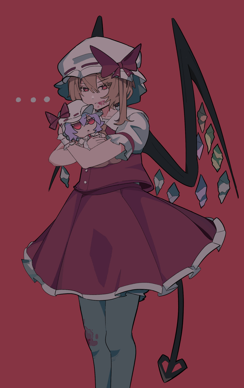 1girl, absurdres, ascot, blonde_hair, blush, bow, character_doll, crystal