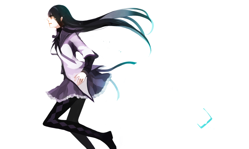 10s, 1girl, akemi_homura, akemi_homura_(magical_girl), bad_id, bad_pixiv_id, black_hair, female_focus