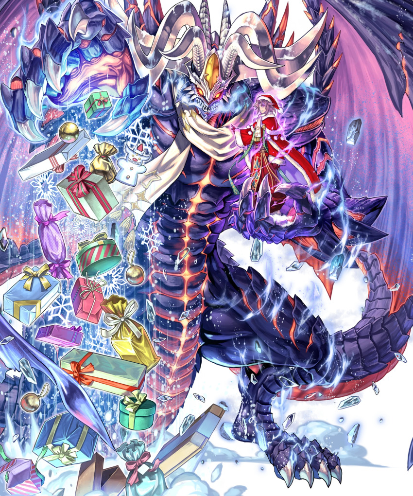 1boy, demon, demon_horns, evil_smile, fire_emblem, fire_emblem_heroes, fomortiis_(fire_emblem), fomortiis_(winter)_(fire_emblem)