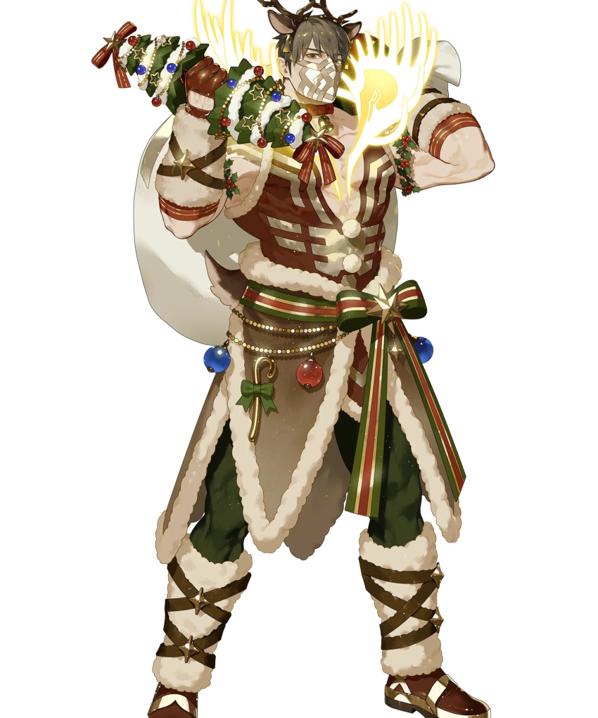 1boy, deer_boy, eikthyrnir_(fire_emblem), eikthyrnir_(fire_emblem)_(winter), eikthyrnir_(winter)_(fire_emblem), fire_emblem, fire_emblem_heroes, highres