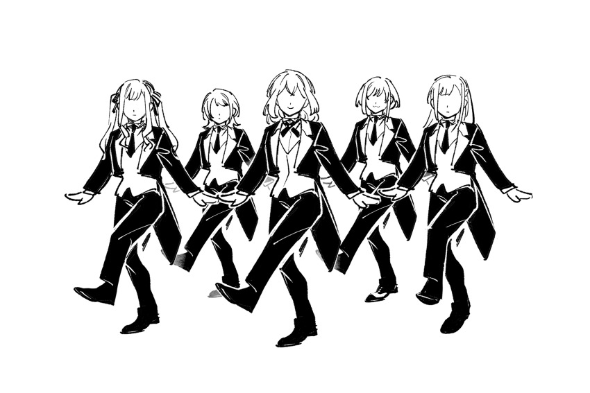 5girls, ave_mujica_(bang_dream!), bang_dream!, bang_dream!_it's_mygo!!!!!, butler, chinese_commentary, closed_mouth, commentary_request