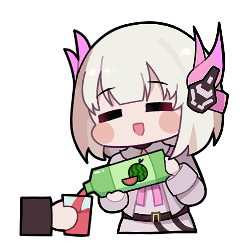 1girl, 1other, chibi, chibi_only, chinese_commentary, closed_eyes, collared_dress, commandant_(pgr)