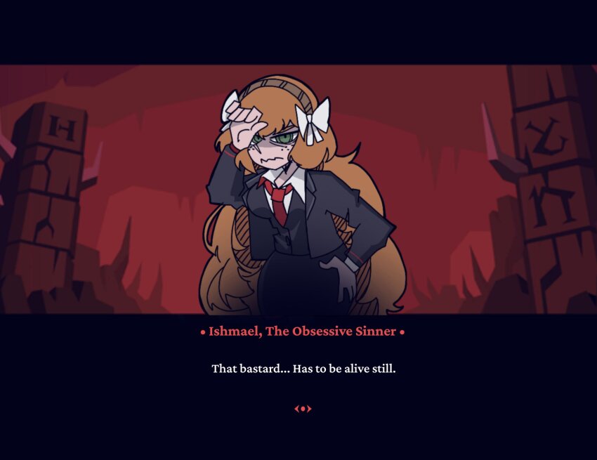 1girl, annoyed, arm_up, black_jacket, black_vest, bow, collared_shirt, cowboy_shot