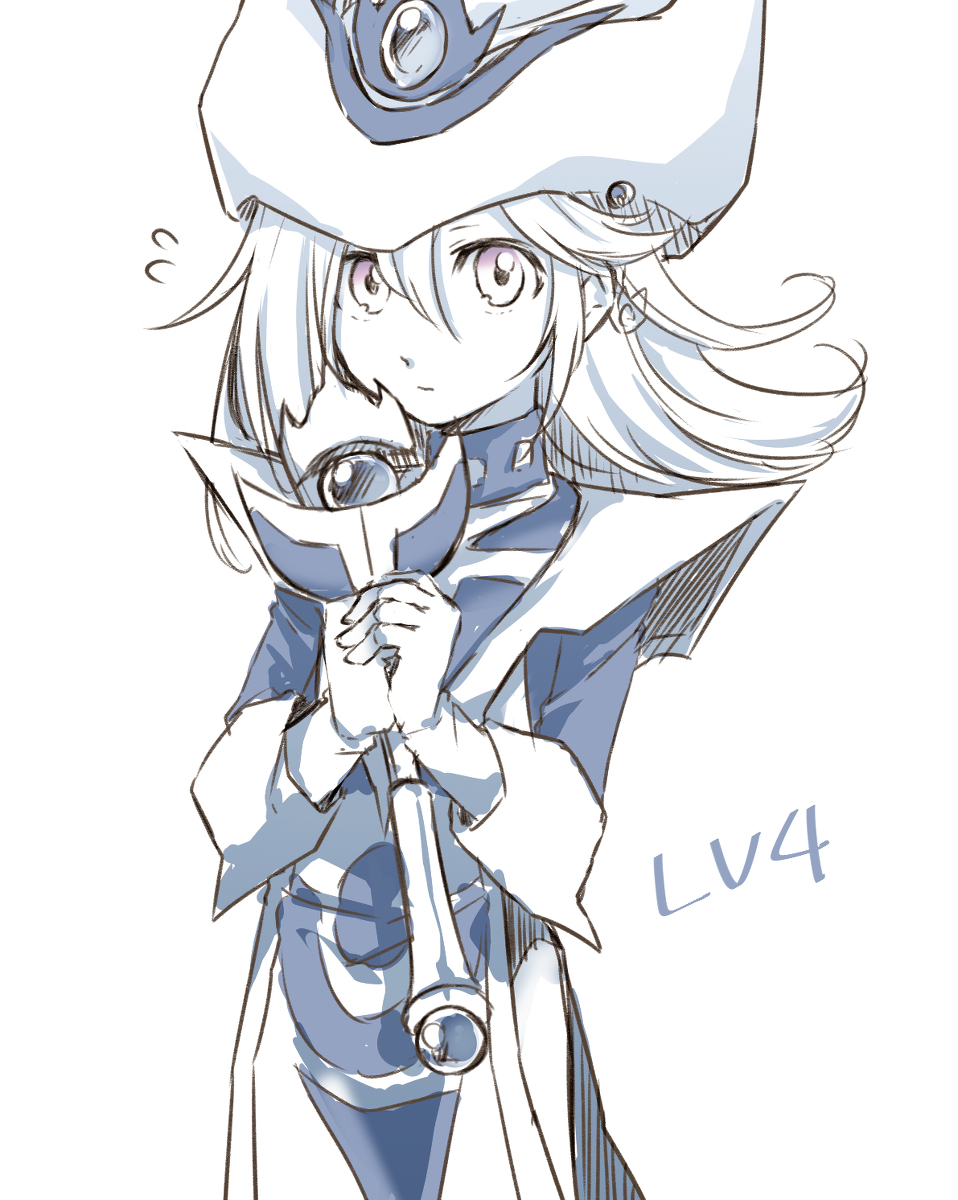 1girl, bad_id, bad_pixiv_id, duel_monster, flying_sweatdrops, gloves, hat, highres