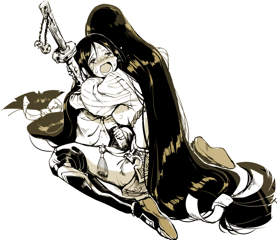 2girls, aged_down, bell, blush, bodysuit, breasts, crying, crying_with_eyes_open